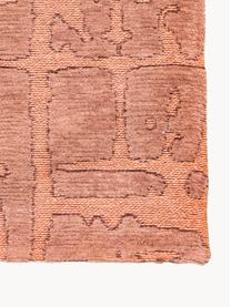 Tappeto con effetto alto-basso Perriers, 100% poliestere, Terracotta, Larg. 80 x Lung. 150 cm (taglia XS)