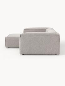 Modulares Ecksofa Lennon aus Bouclé, Bezug: Bouclé (100 % Polyester) , Gestell: Massives Kiefernholz, Spe, Füße: Kunststoff Dieses Produkt, Bouclé Taupe, B 238 x T 180 cm, Eckteil links