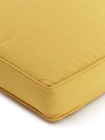 Cuscino sedia alto in cotone giallo Zoey, Rivestimento: 100% cotone, Giallo, Larg. 40 x Lung. 40 cm