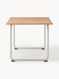 Ručně vyrobený zahradní stůl z teakového dřeva Prato, v různých velikostech, Teakové dřevo, stříbrná, Š 140 cm, H 90 cm