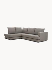 Sofa narożna Tribeca, Tapicerka: 100% poliester Dzięki tka, Stelaż: lite drewno sosnowe, Nogi: lite drewno bukowe, lakie, Taupe tkanina, S 274 x G 192 cm, prawostronna