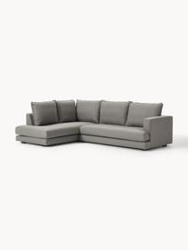 Sofa narożna Tribeca, Tapicerka: 100% poliester Dzięki tka, Stelaż: lite drewno sosnowe, Nogi: lite drewno bukowe, lakie, Taupe tkanina, S 274 x G 192 cm, prawostronna