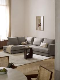 Sofa narożna Tribeca, Tapicerka: 100% poliester Dzięki tka, Stelaż: lite drewno sosnowe, Nogi: lite drewno bukowe, lakie, Taupe tkanina, S 274 x G 192 cm, prawostronna