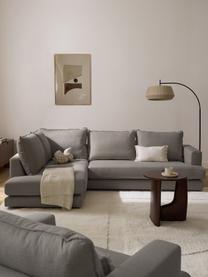 Sofa narożna Tribeca, Tapicerka: 100% poliester Dzięki tka, Stelaż: lite drewno sosnowe, Nogi: lite drewno bukowe, lakie, Taupe tkanina, S 274 x G 192 cm, prawostronna