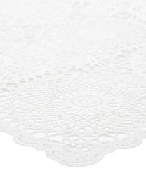 Mantel de plástico Lace, Fibra sintética PVC con aspecto de encaje, Blanco, De 6 a 10 comensales (An 150 x L 264 cm)