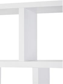 Groot boekenrek Portlyn in wit, Mat wit, 150 x 198 cm