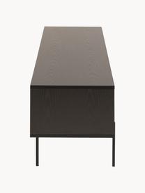 Mueble TV Angus, Estructura: tablero de fibras de dens, Patas: metal con pintura en polv, Madera pintada en negro, An 180 x Al 44 cm