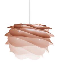 Hanglamp Carmina Mini, bouwpakket, Lampenkap: polycarbonaat, polypropyl, Baldakijn: polypropyleen, Terracottarood, Ø 32 x H 22 cm