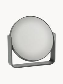 Specchio cosmetico rotondo con ingrandimento Ume, Grigio scuro, Larg. 19 x Alt. 20 cm