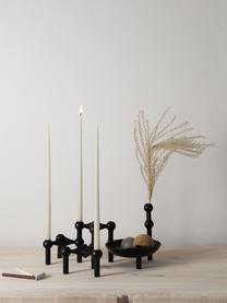 Candelabro Stoff Nagel, Metal recubierto, Negro, Ø 3 x Al 10 cm