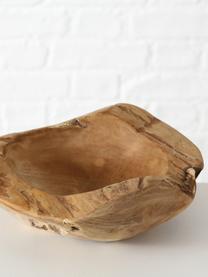 Dekorativní mísa z teakového dřeva Unikat, Teakové dřevo, Teakové dřevo, Ø 25 cm, V 6 cm