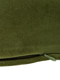 Samt-Kissenhülle Dana, 100% Baumwollsamt, Dunkelgrün, B 30 x L 50 cm