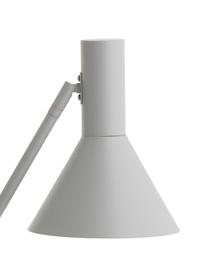 Schreibtischlampe Lyss in Hellgrau, Lampenschirm: Metall, beschichtet, Lampenfuß: Metall, beschichtet, Hellgrau, Weiß, 26 x 50 cm