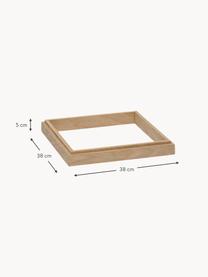 Vitrinen-Basis Miru aus Eichenholz, Eichenholz, Helles Eichenholz, B 38 x T 38 cm