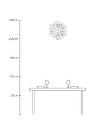 Design Deckenleuchte Clizia Mama aus Kunststoff, Lampenschirm: Technopolymer Opalflex®, Weiss, Grau, Ø 53 x H 20 cm