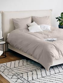 Baumwollsatin-Bettdeckenbezug Comfort, Webart: Satin, leicht glänzend Fa, Taupe, B 200 x L 210 cm