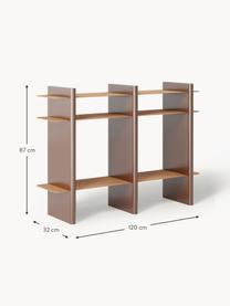 Konsole Rami, Gestell: Mitteldichte Holzfaserpla, Hellbraun, Braun, B 120 x H 87 cm