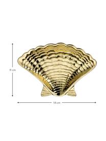 Portasapone Shell, larg. 14 cm, Metallo rivestito, Dorato, Larg. 14 x Alt. 2 cm