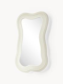 Miroir mural avec cadre ondulé Cosimo, Beige clair, larg. 50 x haut. 80 cm