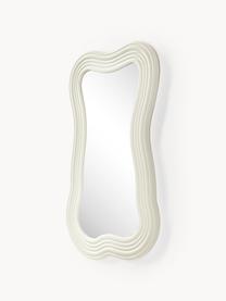Nástěnné zrcadlo s vlnitým rámem Cosimo, Světle béžová, Š 50 cm, H 80 cm