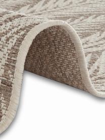 Design in- &  outdoor vloerkleed Pella met grafisch patroon, 100% polypropyleen, Taupe, beige, B 160 x L 230 cm (maat M)