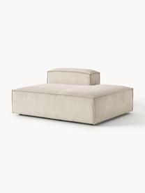 Chaise longue module Lennon van corduroy, Bekleding: corduroy (92% polyester, , Frame: massief grenenhout, multi, Poten: kunststof Dit product is , Corduroy lichtbeige, B 150 x D 119 cm, rugleuning rechts