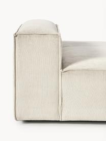 Chaise longue module Lennon van corduroy, Bekleding: corduroy (92% polyester, , Frame: massief grenenhout, multi, Poten: kunststof Dit product is , Corduroy lichtbeige, B 150 x D 119 cm, rugleuning rechts