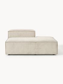 Chaise longue module Lennon van corduroy, Bekleding: corduroy (92% polyester, , Frame: massief grenenhout, multi, Poten: kunststof Dit product is , Corduroy lichtbeige, B 150 x D 119 cm, rugleuning rechts