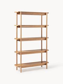 Scaffale alto in legno Libby, Ripiani: compensato con rivestimen, Piedini: massiccio legno di querci, Legno chiaro, Larg. 120 x Alt. 190 cm