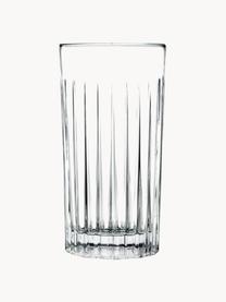 Verres en cristal strié Timeless, 18 élém., Cristal luxion, Transparent, Lot de différentes tailles