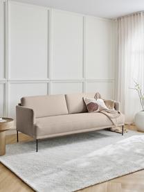 Sofa Fluente (3-Sitzer), Bezug: 100% Polyester 35.000 Sch, Gestell: Massives Kiefernholz, Webstoff Beige, B 196 x T 85 cm