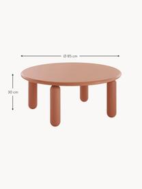 Table basse ronde Undique Mas, Nougat, Ø 85 cm