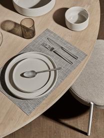 Assiette plate beige mat/brillant Pilar, 6 pièces, Céramique, Blanc cassé, Ø 27 cm