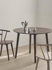 Table à manger ronde en bois d'hévéa Jolina, Ø 106 cm, Bois d'hévéa, brun, Ø 106 x haut. 76 cm