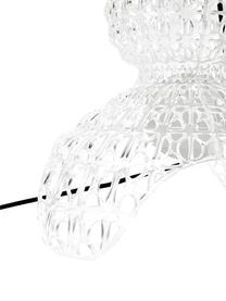 Stmívatelné venkovní LED stojací svítidlo Kabuki, Umělá hmota, Transparentní, Ø 50 cm, V 166 cm