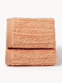 Bavlněný ručník Audrina, různé velikosti, Broskvová, Ručník, Š 50 cm, D 100 cm, 2 ks