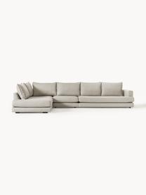 XL-Ecksofa Tribeca, Bezug: 100 % Polyester Der hochw, Gestell: Massives Kiefernholz, FSC, Webstoff Hellgrau, B 405 x T 228 cm, Eckteil links