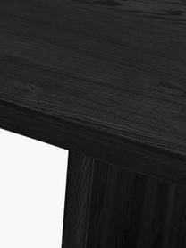Stół do jadalni z drewna jesionowego Emmett, Lite drewno dębowe lakierowane z certyfikatem FSC, Drewno dębowe lakierowane na czarno, S 240 x G 95 cm