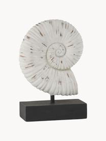 Ručně vyrobená dekorace Serafina Shell, Umělá hmota, Tlumeně bílá, černá, Š 15 cm, V 24 cm