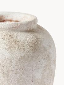 Vase à poser au sol, finition sablée Leana, Terracotta, Beige clair, Ø 26 x haut. 32 cm