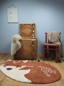 Tapis Little Wolf, Coton, Nougat, beige clair, larg. 110 x long. 70 cm