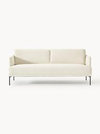 Sofa Fluente (3-Sitzer), Bezug: 100 % Polyester Der strap, Gestell: Massives Kiefernholz, Bir, Webstoff Off White, B 196 x T 85 cm