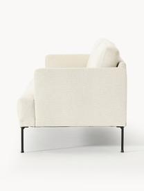 Sofa Fluente (3-Sitzer), Bezug: 100 % Polyester Der strap, Gestell: Massives Kiefernholz, Bir, Füße: Metall, pulverbeschichtet, Webstoff Off White, B 196 x T 85 cm