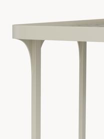 Console aspect travertin Bella, Aspect travertin beige clair, larg. 120 x haut. 75 cm