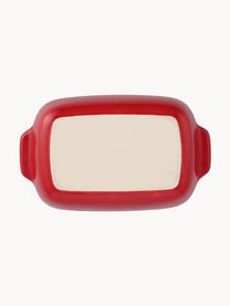 Ovenschaal Spatia met bamboe deksel, Deksel: bamboe, Rood, L 26 cm, B 16 cm, H 7 cm