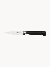Bloque de cuchillos autoafilables Vier Sterne, 7 pzas., Cuchillo: acero inoxidable, Blanco, negro, Set de diferentes tamaños