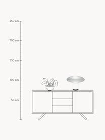 Lampa stołowa ze szkła dmuchanego Lesbo, Szkło dmuchane, Biały, odcienie srebrnego, Ø 52 x W 37 cm