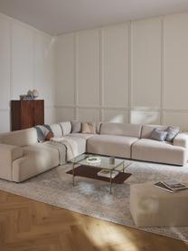 XL-Ecksofa Melva, Bezug: 100 % Polyester Der strap, Gestell: Massives Kiefern- und Fic, Webstoff Hellbeige, B 339 x T 339 cm