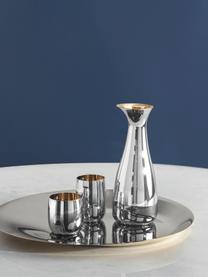 Designový pohár na víno Foster, Vnější strana: nerezová ocel, vysoký lesk Vnitřní strana: zlatá, Ø 8 cm, V 8 cm, 200 ml