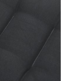 Silla de exterior de ratán sintético Paola, Estructura: metal con pintura en polv, Negro, beige, An 56 x F 59 cm